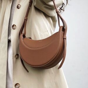 Polene Numero Dix - Chic Tan Leather Shoulder Bag